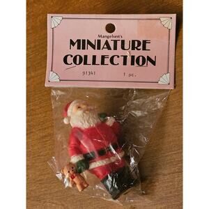 Vintage Mangelsen's Miniature Collection Santa Christmas Figurine NEW  (gg302)
